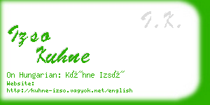 izso kuhne business card